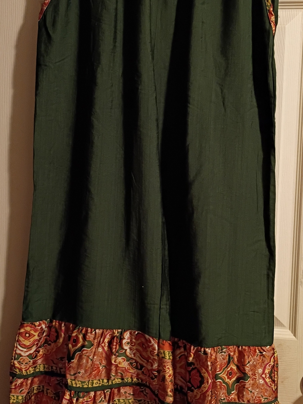 Umgee Lace & Grace Evergreen Wide Leg Pants